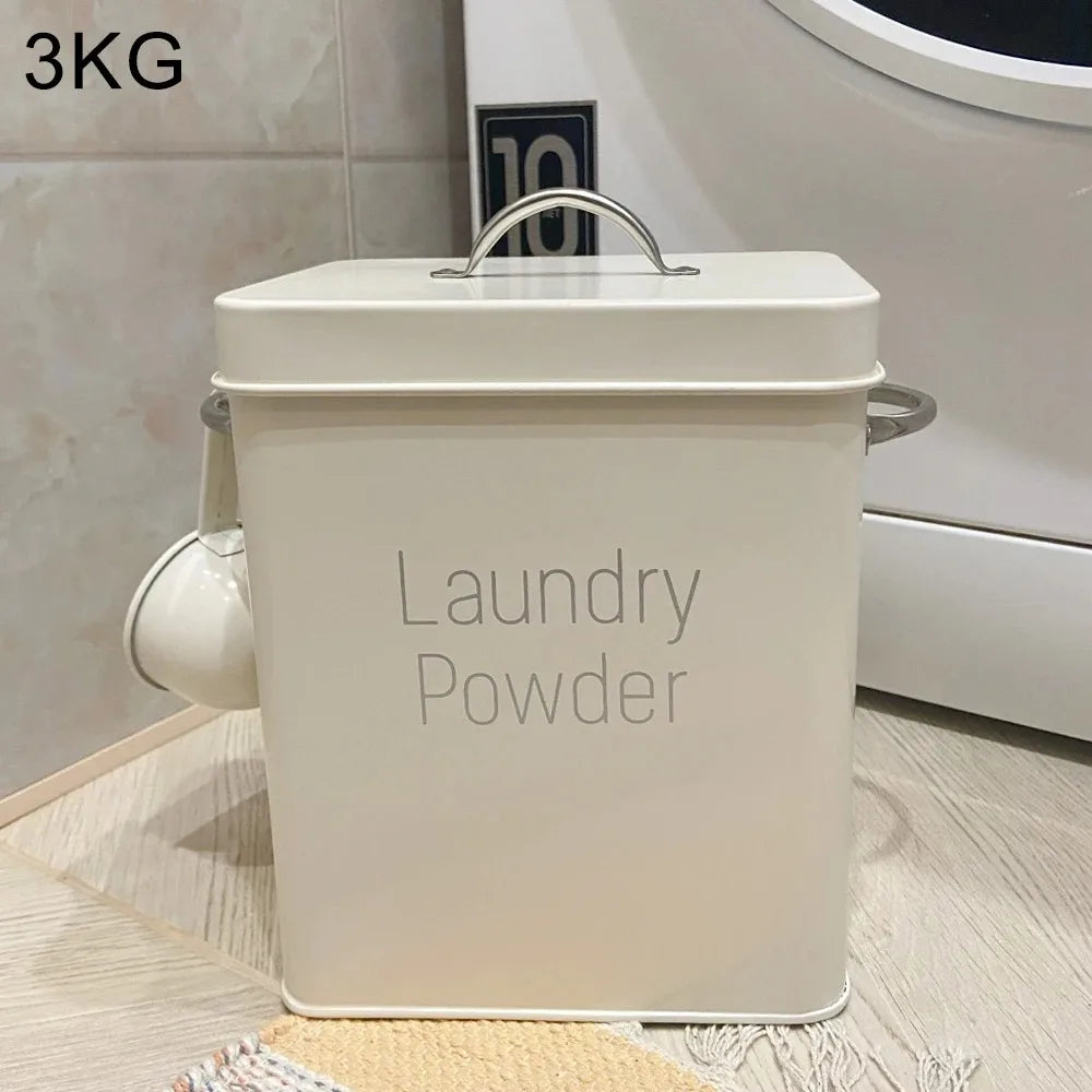 Snack Container Washing Powder Barrel Grain Storage Case 3KG  Household Laundry Detergent Storage Box Snack Container case